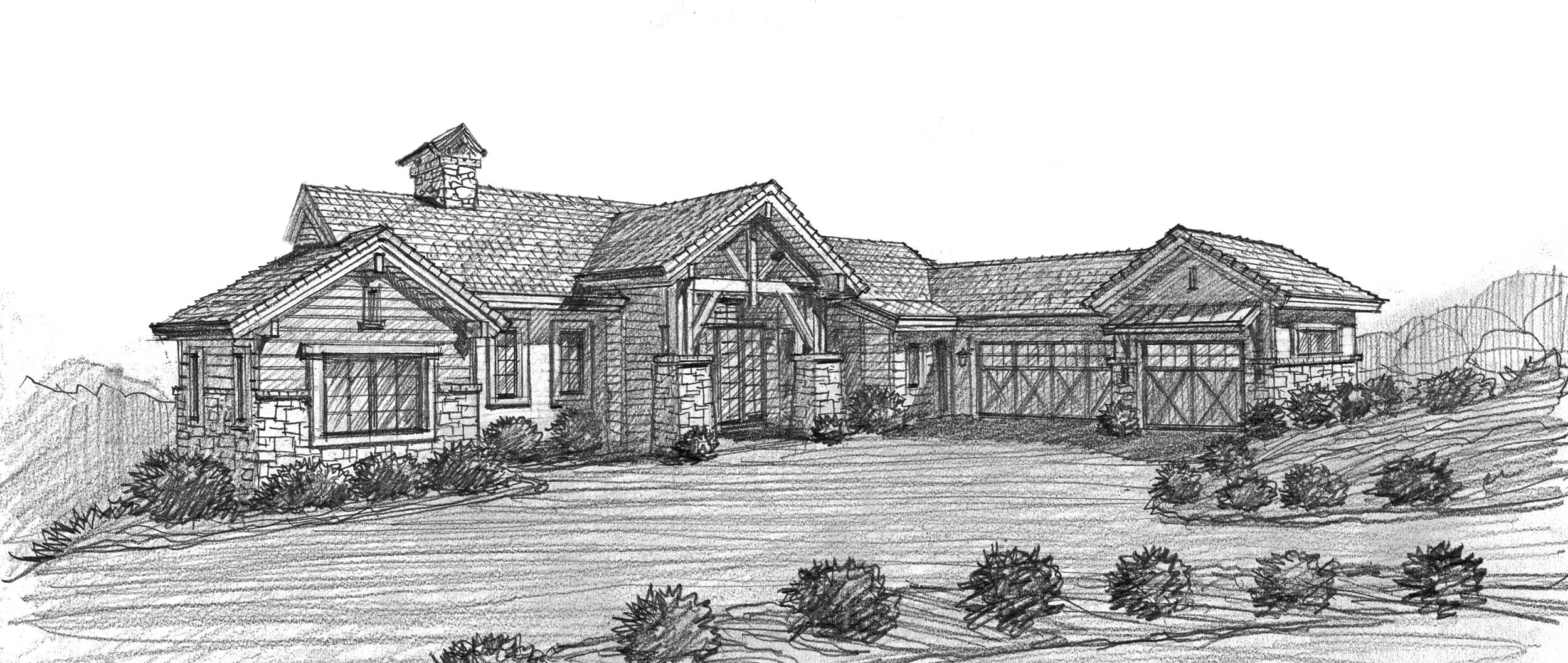 Luxury Home Sketch Sacramento