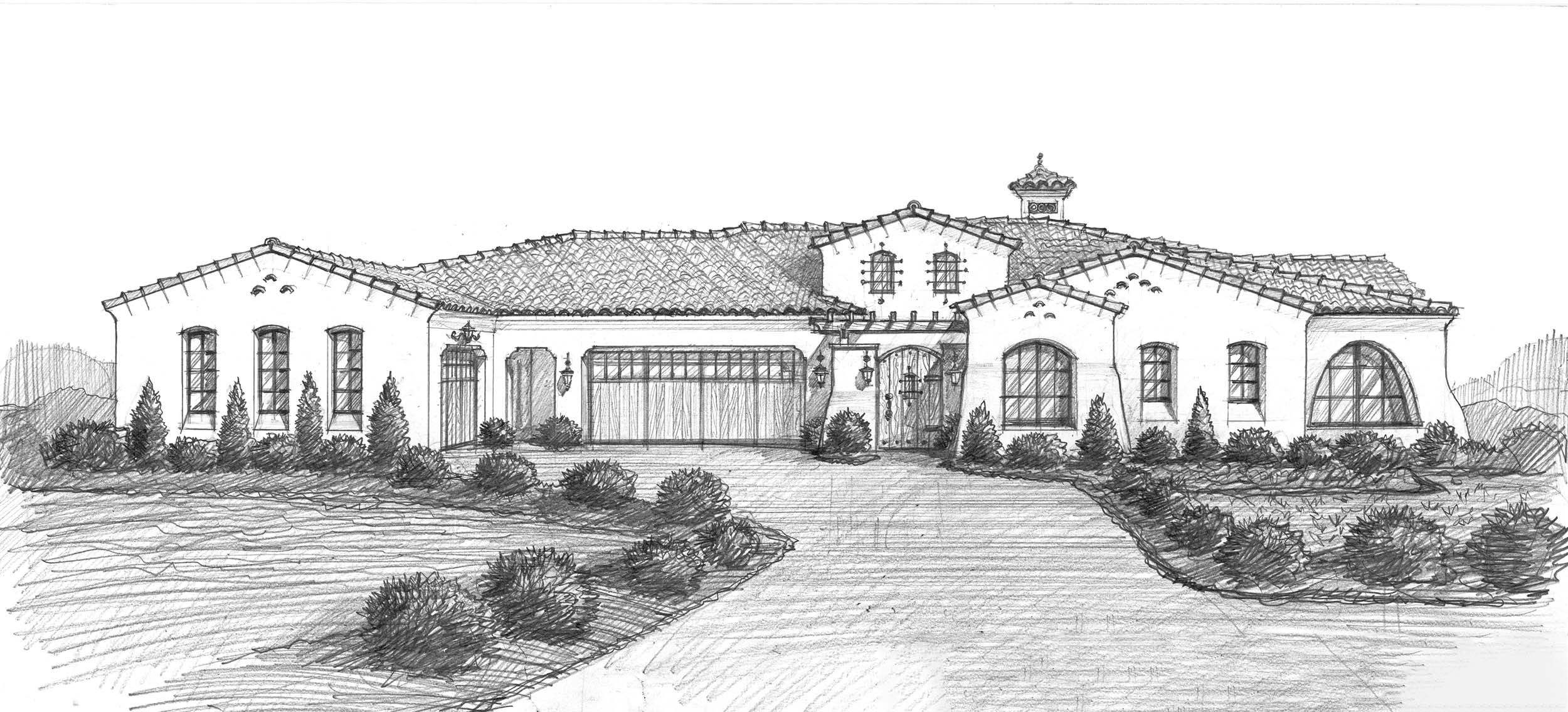 Luxury Home Sketch Sacramento